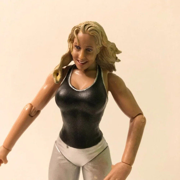 2001 WWF Trish Stratus Jakks Pacific Wrestling WWE Action Figure Titan Tron - Picture 3 of 11